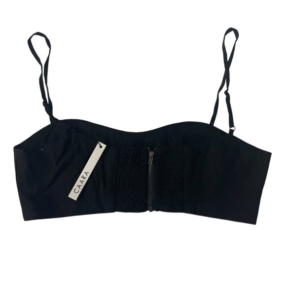 Caara. Basic black tank top for women with thin straps. Size M. NWT. - Picture 4 of 7